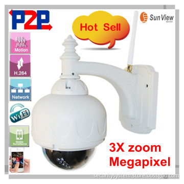 SunView wireless home security camera system 3x Zoom free shipping WiFi Outdoor Security Monitor IP Camera(SV-PTZ7224V )